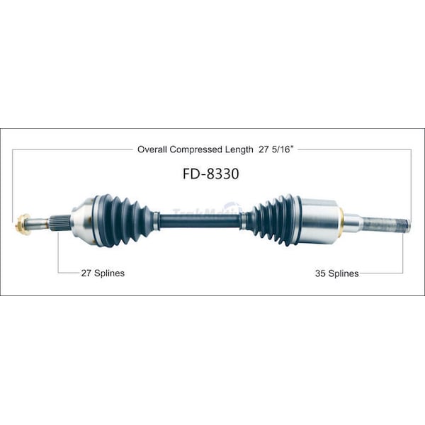 Surtrack Axle Cv Axle Shaft, Fd-8330 FD-8330 - main